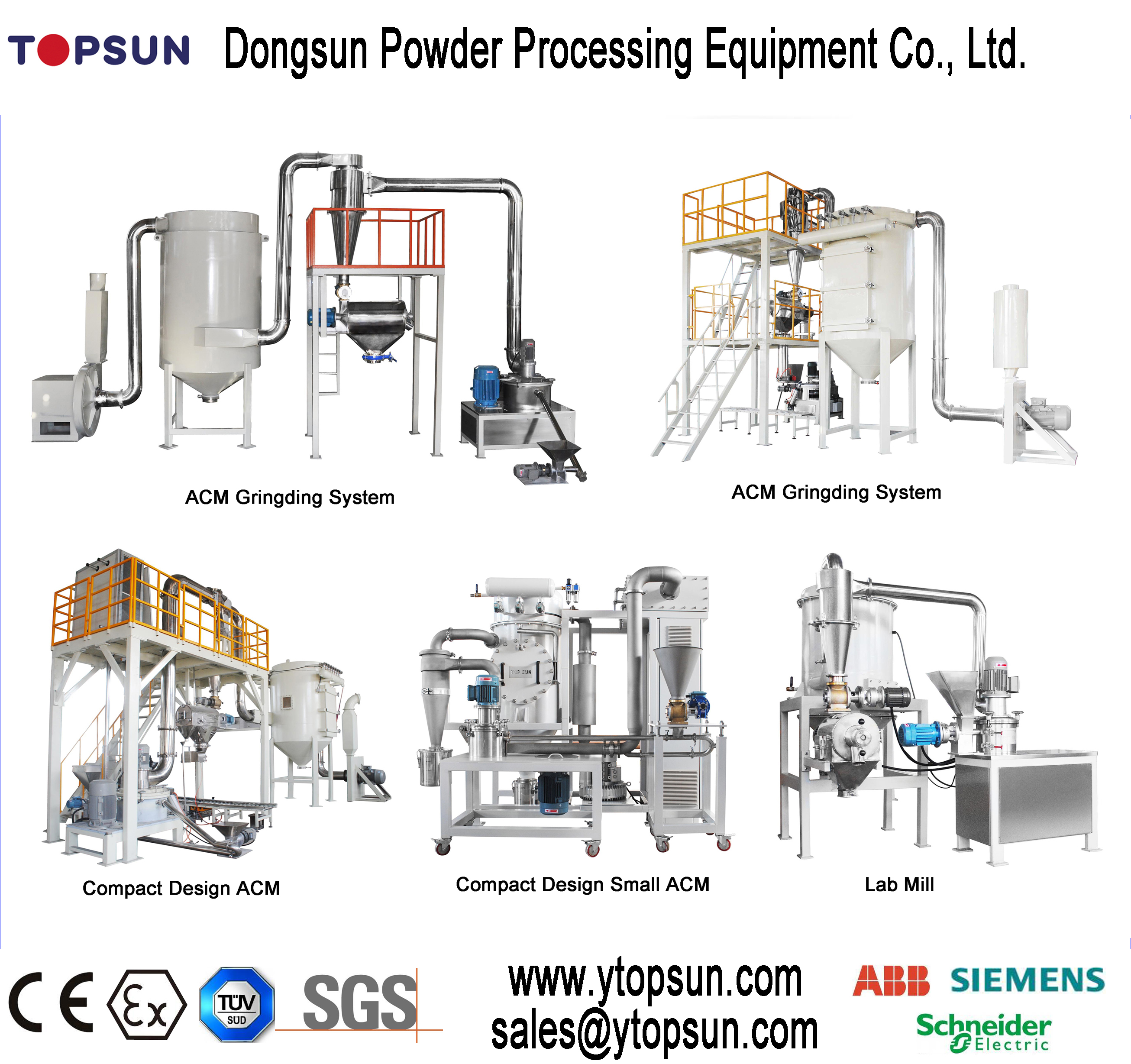 Superfine 500Kg poudre électrostatique ACM MILL